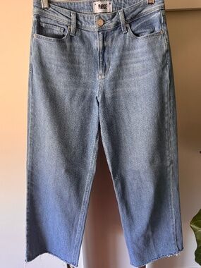 PAIGE Nellie High Rise Cropped Wide Leg Jeans | Size 26